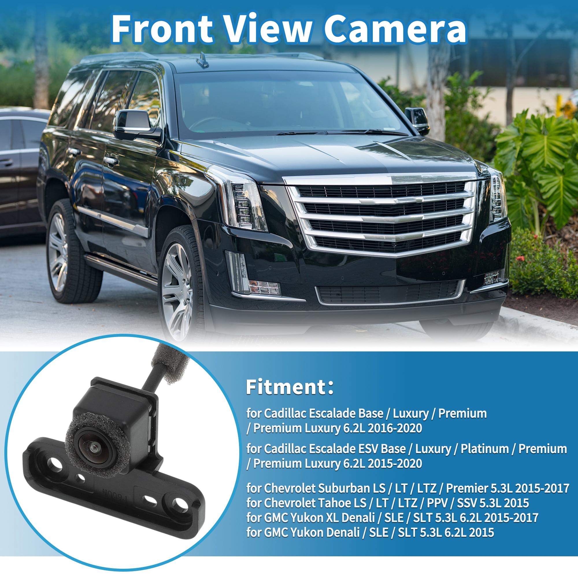 Unique Bargains Front View Camera for Cadillac Escalade and for Chevrolet Suburban