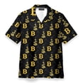 thumbnail image 5 of Camisas de playa con estampado 3D de Bitcoin para hombre, camisas de manga corta con botones, estilo hawaiano, blusas casuales para hombre, 5 of 5