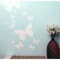 White Butterfly Wall Decals Girls Wall Stickers Kids Room Decor 26 Butterflies decals 1.5"10.75