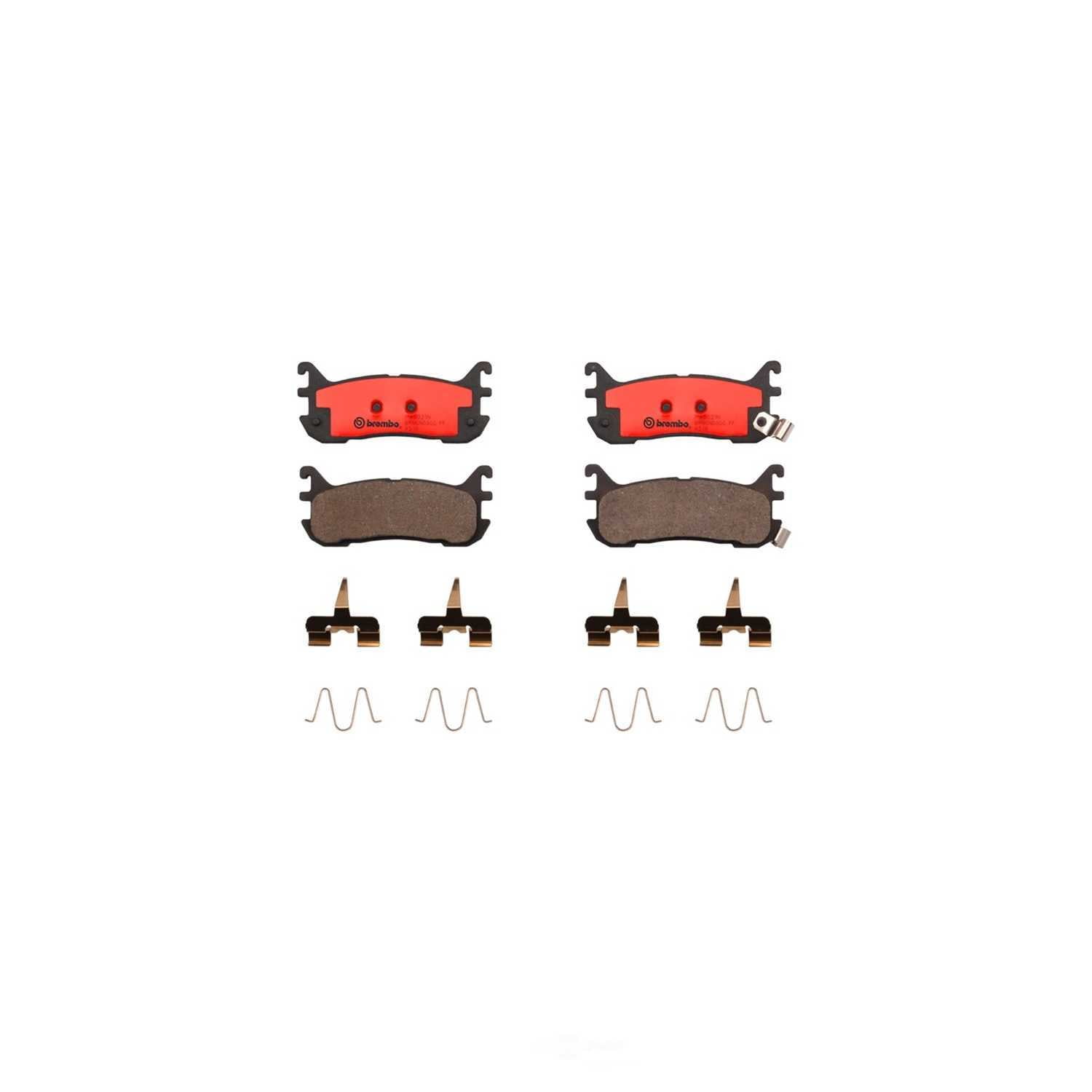 Brembo P49021N NAO BRAKE PADS Fits select: 1994-1997,1999 MAZDA MX-5 MIATA