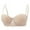 Beige, variant on Women's Bra Lightly Padded Lace Underwire Half Cup Bras Breathable Adjustable Strap Low Cut Push Up Bras