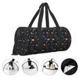 thumbnail image 3 of Fotbe New Year Bolsa Deportiva de Lona Plegable con Estampado, Bolsa de Gimnasio con Bolsillo Seco/Húmedo, Bolsa de Viaje Ultraligera de Gran Capacidad, 3 of 6