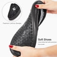 thumbnail image 5 of Men's House Slippers Furry Plaid cozy EVA Memory Foam Lightweight Casual Shoes Winter Warm Plush Non-slip Slippers big size (Black,46-47), 5 of 7