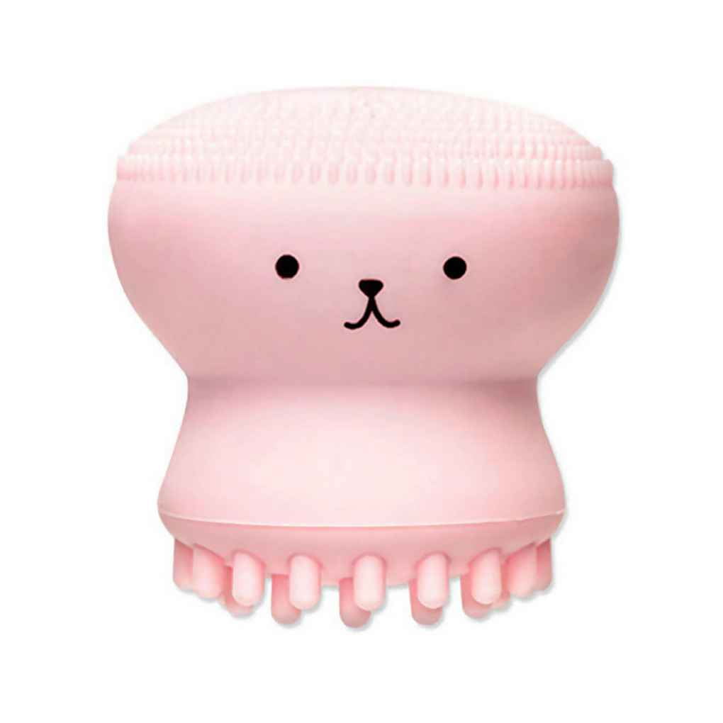 Cartoon Facial Cleansing Exfoliator Scrubber Cute Silica Gel Massage Deep Cleaning Face Brush Cleanser