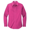 thumbnail image 5 of Yellow Rooster Womens Long Sleeve Easy Care Shirt Tropical Pink M, 5 of 6