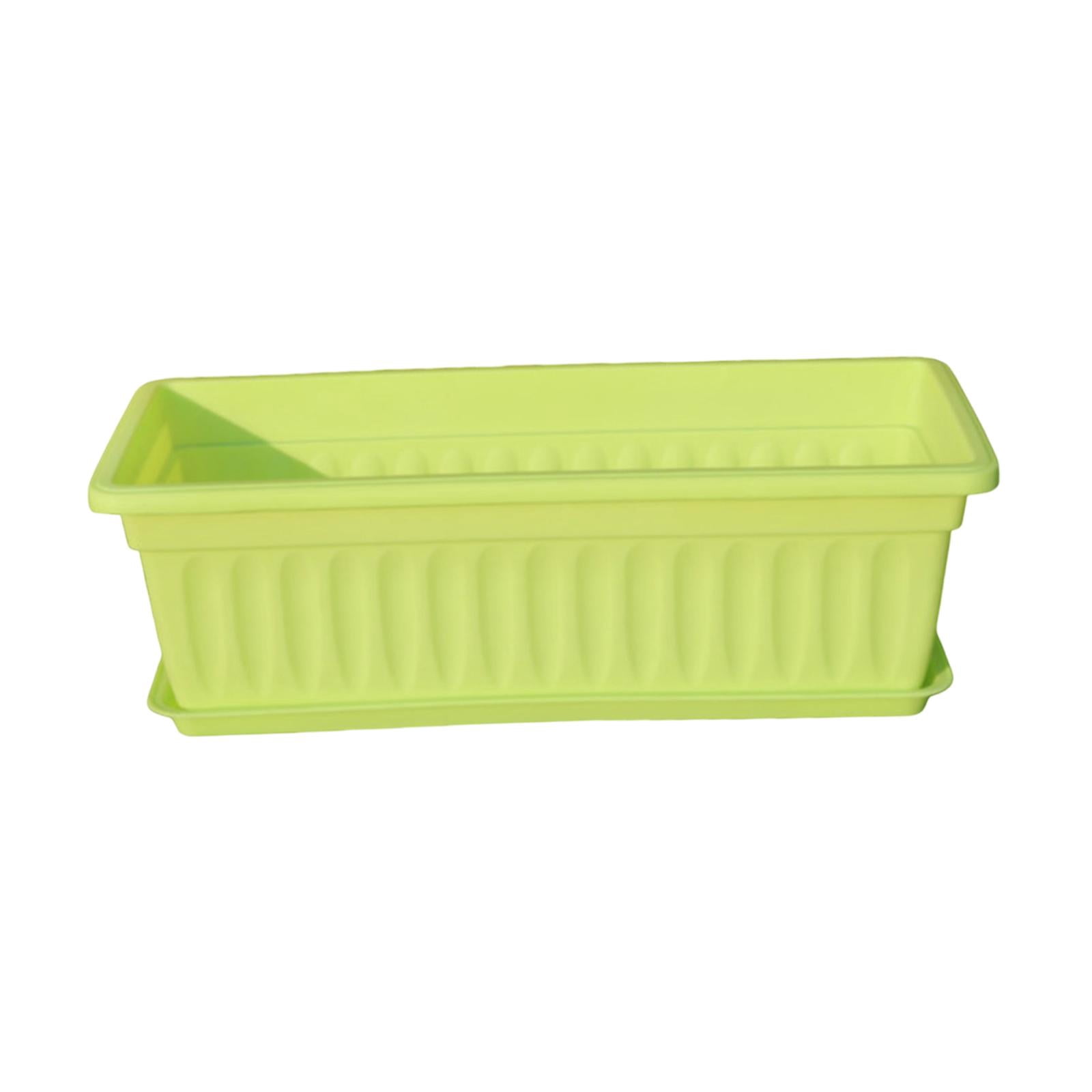 MAGIDEAL Flower Pot Window Box Planter Outdoor Indoor Plant Container Vegetable Gardening Green
