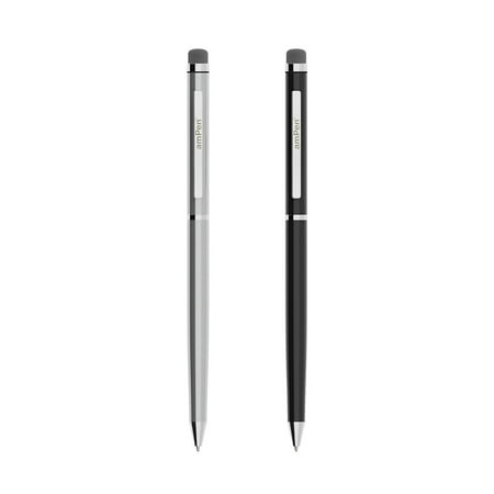 - amPen Universal Hybrid Twist 2-in-1 Stylus (2 Pack, Black / Brushed Aluminum)