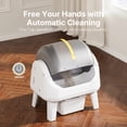 thumbnail image 2 of PetPivot AutoScooper 12 Self Cleaning Cat Litter Box, Automatic Litter Box with Open Top, Safety Sensors, Anti-Pinch, Easy Step, Grey, 2 of 9