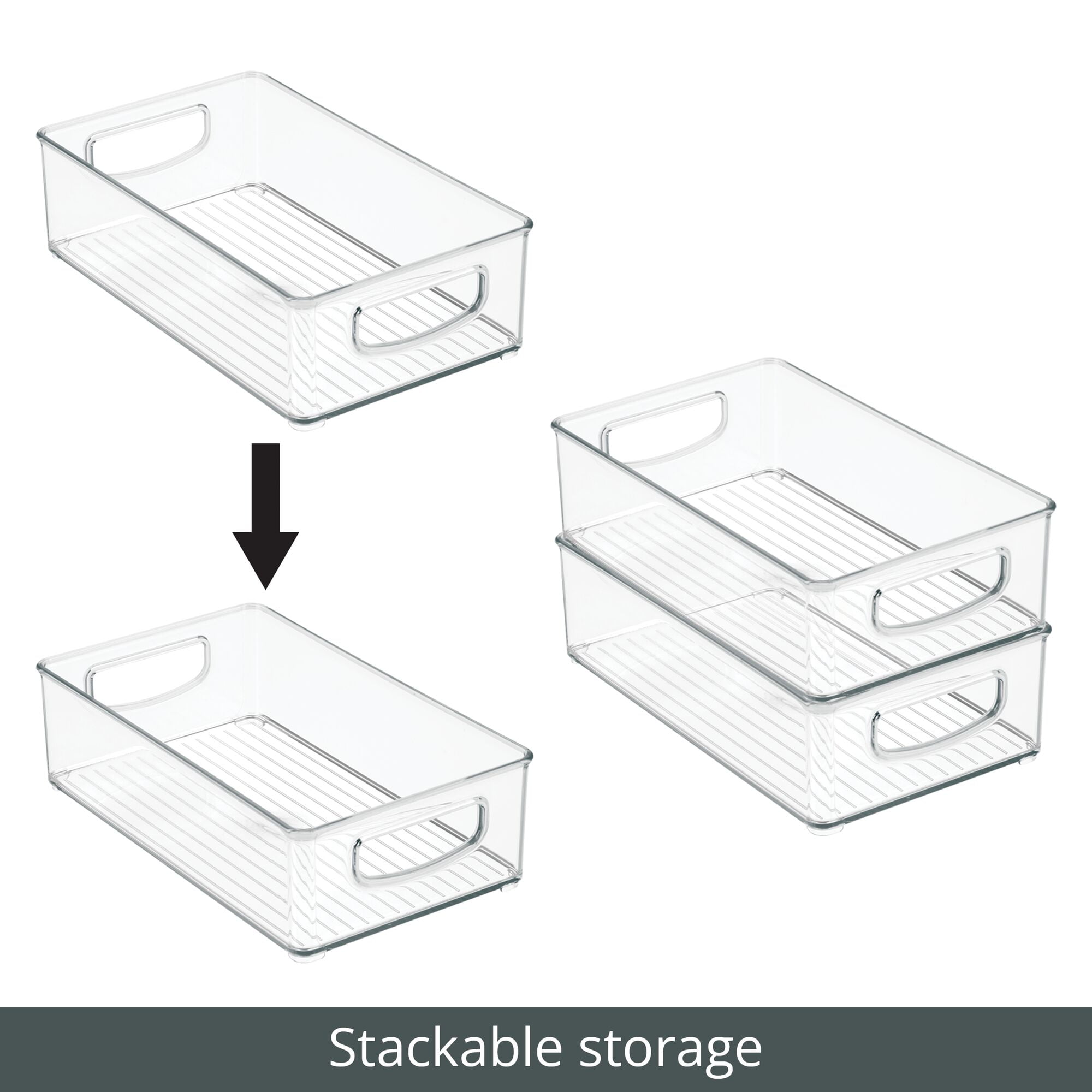 Confetti Small Plastic Storage Bin, 7 3/4 x 11 1/2 x 5 Inches, Mardel