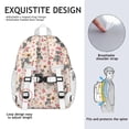 thumbnail image 5 of Schnauzer Dog and Flower Floral Backpack for School,Cute School Bag,Schoolbag with Adjustable Shoulder Straps & Padded Back,15"x11.42"x5.5", 5 of 6