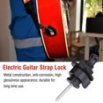 thumbnail image 2 of Keenso Strap Lock, Guitar Strap Lock Black, Metal Construction Practical For Electric Guitars Use Instrument Lovers Repair Master, 2 of 8