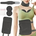 thumbnail image 3 of 4Pcs Waist Neck Oil Pack Set with Chest Pads Washable Reusable Essential Oil Wrap Mess-Free Oil Pack Wrap with Adjustable Elastic Straps Soft Flannel Cloth Oil Pack for Neck Waist Chest, 3 of 11