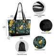 thumbnail image 2 of FORMRS Canvas Laptop Tote Bag for Women with 15.6" Computer Compartments Shoulder Handbag, Blue Lemons, 2 of 7