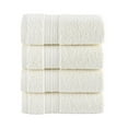 thumbnail image 2 of Halley Hand Towels 4-Pack - 100% Turkish Cotton Ultra Soft, Absorbent Bathroom Towels - Machine Washable - Ivory White, 2 of 4