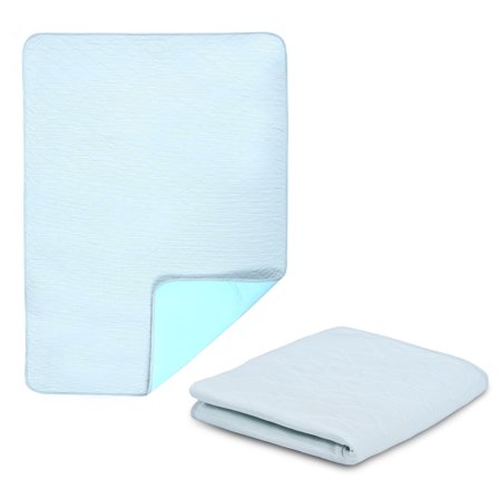 Washable Waterproof Incontinence Bed Pads 28x28inch-Reusable Underpads for Adults, Seniors, Kids & Pets, Super Absorbent Mattress Protector, Cooling Pee Pads