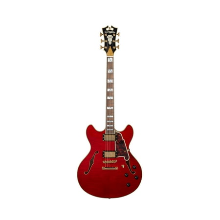 D'Angelico Excel DC Semi-Hollow Electric Guitar - Cherry