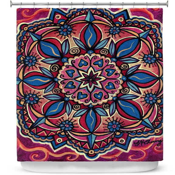 Shower Curtains 70" x 84" from DiaNoche Designs by Ann-Marie Cheung - Mandala Love