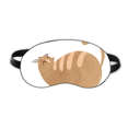 thumbnail image 1 of Brown Fat Cat Animal Watercolor Sleep Eye Shield Soft Night Blindfold Shade Cover, 1 of 4