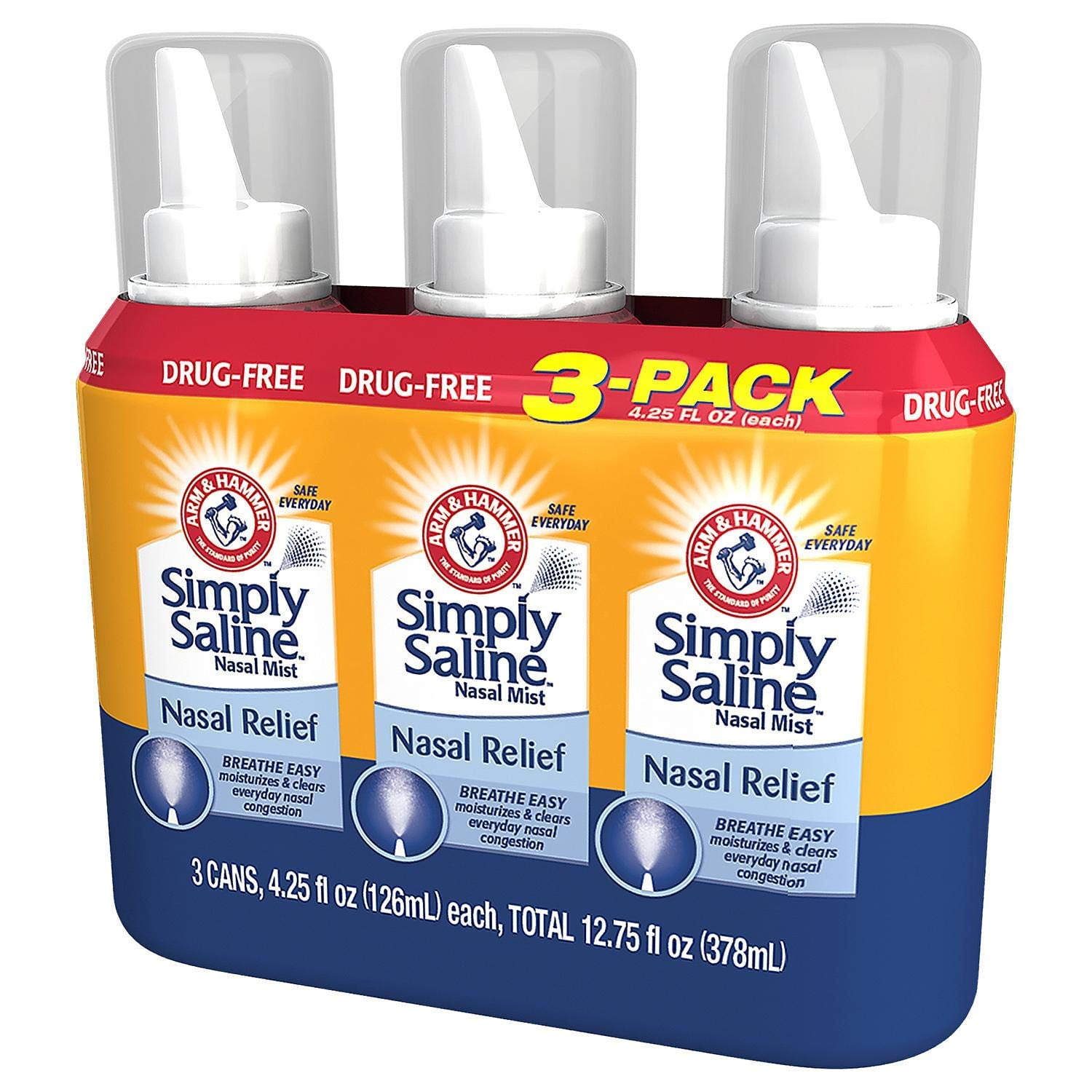 Simply Saline Nasal Mist 4.25 oz - 3 Pack