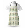 thumbnail image 4 of Cactus Apron, Repetitive Cacti in Pots Monstera Plants on Pastel Tone Backdrop, Unisex Kitchen Bib with Adjustable Neck for Cooking Gardening, Adult Size, Eggshell Khaki, by Ambesonne, 4 of 4
