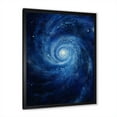 thumbnail image 4 of Designart "Swirling Blue Wave Spiral IV" Abstract Spirals Picture Framed Canvas Prints, 4 of 5