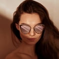 thumbnail image 5 of OuShiun Retro Vintage Cat Eye Sunglasses Women Driving Sun Glasses Anti Glare UV400 Protection Classic Round Sunglass, 5 of 7