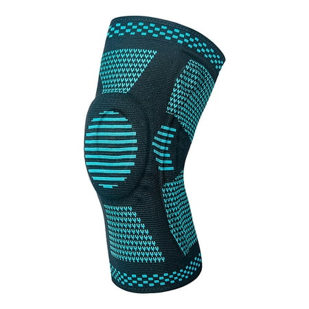 

〖CFXNMZGR〗Fitness Yoga Equipment Sports Knee Pads Silicone Knitted Outdoor Basketball Protection Meniscus Leg Cover Running Fitness Squat Knee Pads