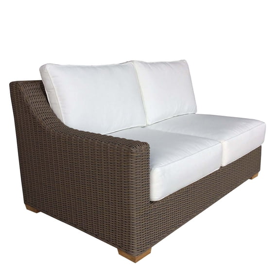 Homestock Coastal Craftsman Outdoor Left Facing Loveseat