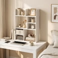 thumbnail image 4 of Gymax Desk Bookshelf Desktop Display Rack w/ 8 Open Cubes Countertop Storage Hutch, 4 of 10