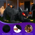 thumbnail image 5 of imerelez 6.5 FT Halloween Inflatables Animated Black Cat with Shakable Head, Outdoor Decorations Blow Up Yard Decor with Built-in LEDs for Indoor Party Garden Lawn Decor, 5 of 9