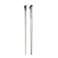 thumbnail image 1 of Brocha de maquillaje de ojos de pelo de poni natural, cerdas sintéticas suaves, brocha pequeña para contorno de nariz, brocha angular para sombras de ojos, brochas para ojos (2 juegos), 1 of 9