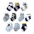 thumbnail image 1 of ABG Accessories - Calcetines infantiles para niñas y niños, Mickey Mouse, Baby Shark, Justice League (10 unidades, 0-24 meses), Mickey Mouse - Azul, 12-24 Meses, 1 of 5