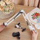 thumbnail image 2 of White Embroidery Stand Kit 8mm Hole Hand Embroidery Stand 360 Degree Rotating Embroidery Stand for, 2 of 5