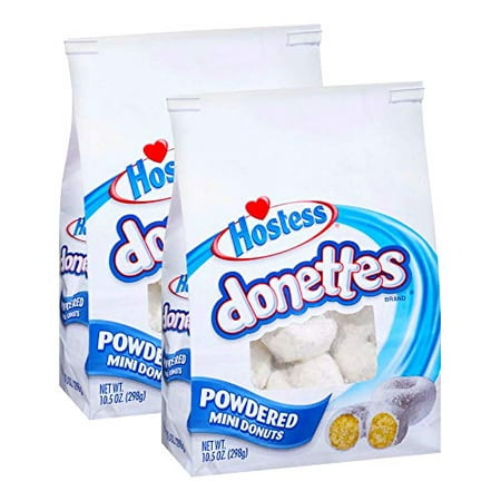 Hostess Donettes, Mini Donuts (Pack of 2) (Powdered)