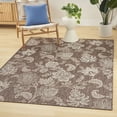 thumbnail image 5 of Nourison 4' x 6' Garden Oasis Flatweave Indoor Outdoor Area Rug Mocha, 5 of 10