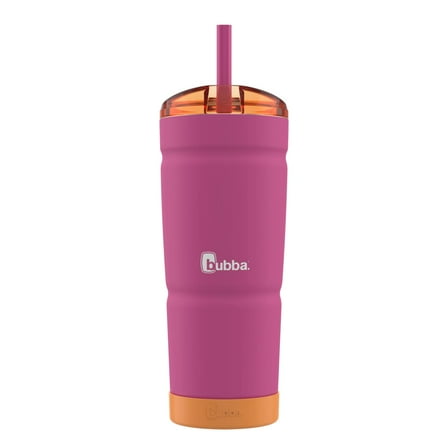 bubba Envy S Insulated Stainless-Steel Tumbler with Straw and Bumper, 24 Oz., Rubberized