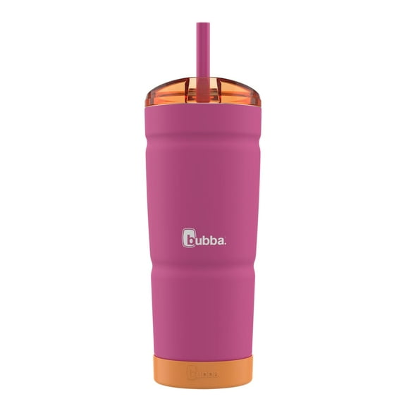 bubba Envy S Insulated Stainless-Steel Tumbler with Straw and Bumper, 24 Oz., Rubberized