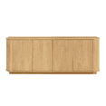 thumbnail image 5 of Hassch 4-Door Buffet Cabinet, 64 inch Modern Sideboard with Adjustable Shelves, Credenza for Kitchen, Dining Room, Living Room, Natural, 5 of 9