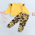 thumbnail image 2 of Baby Boys 2PCS Pants Sets Long Sleeve  Neck Sweatshirt Tops Solid Color Pants Sets, 2 of 6