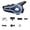 Black, variant on Rirozkan Bluetooth Motorcycle Helmet Speakers, Waterproof Wireless Intercom Systems with Microphone, Long Talk Time Noise Cancelling Headset for Passenger Communication