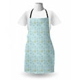 thumbnail image 3 of Rain Apron, Rainy Day Themed Clouds and Sun Pattern in Repeating Layout, Unisex Kitchen Bib with Adjustable Neck for Cooking Gardening, Adult Size, Pale Blue Indigo, by Ambesonne, 3 of 4