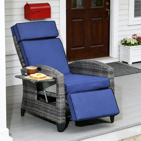 Reclining Lounge Chair,Patio Recliner Chair