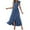 Blue-05, variant on STETMN Womens Oversized Maxi Dresses Square Neck Smocked Ruffle Sleeve Dress A Line Summer Sundress