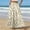 Khaki, variant on Casual FLoral Skirts for Women High Waist Elastic A-line Frock With Pockets Light Purple XXL