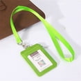 thumbnail image 1 of Unisex Solid Color Card Holder Neck Strap with Lanyard Badge Holder Staff Identification Card Bus ID Holders Credit Card Holder, 1 of 6