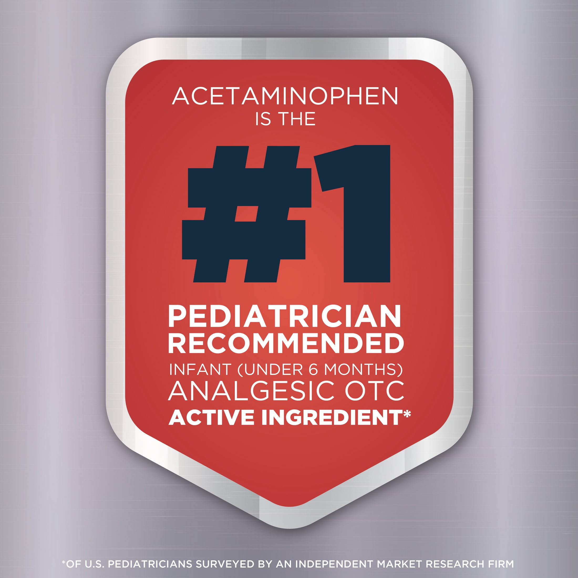 (3 pack) Equate Infants' Dye-Free Pain Reliever & Fever Reducer Acetaminophen Oral Suspension, 160 mg, Grape Flavor, Ages 2 to 3 Years, 2 fl oz, Compare to Infant's Tylenol Oral Suspension Active Ingredient