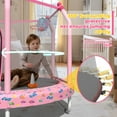 thumbnail image 7 of 60" Toddler Trampoline for Kids, SEGMART Kids Trampoline with Enclosure Net and Balls, Indoor Outdoor Mini Small Trampoline Birthday Gifts for Boys and Girls Age 3 Months and up, 7 of 7