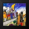 thumbnail image 2 of Wallas 12x12 Black Modern Framed Museum Art Print Titled - Downtown, 2 of 5