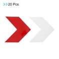 thumbnail image 3 of Uxcell Reflective Stickers, 20 Pack 2.36 x 2.36 Inch Adhesive Night Arrow Shape Safety Tape Reflector, Red, 3 of 5
