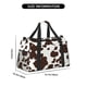 thumbnail image 3 of Balery Brown Cow Bolsa de Gimnasio para Mujeres, Bolsa de Viaje con Bolsillo Húmedo, Bolsa de Fin de Semana para Mujeres, Bolsa de Viaje Resistente al Agua, 3 of 7